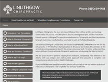 Tablet Screenshot of linlithgowchiropractic.com